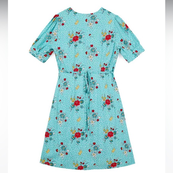 JUDITH ECOVERO FLOWER PATCH PRINT TEA DRESS Joanie Clothing Molly Hatch - Picture 8 of 9